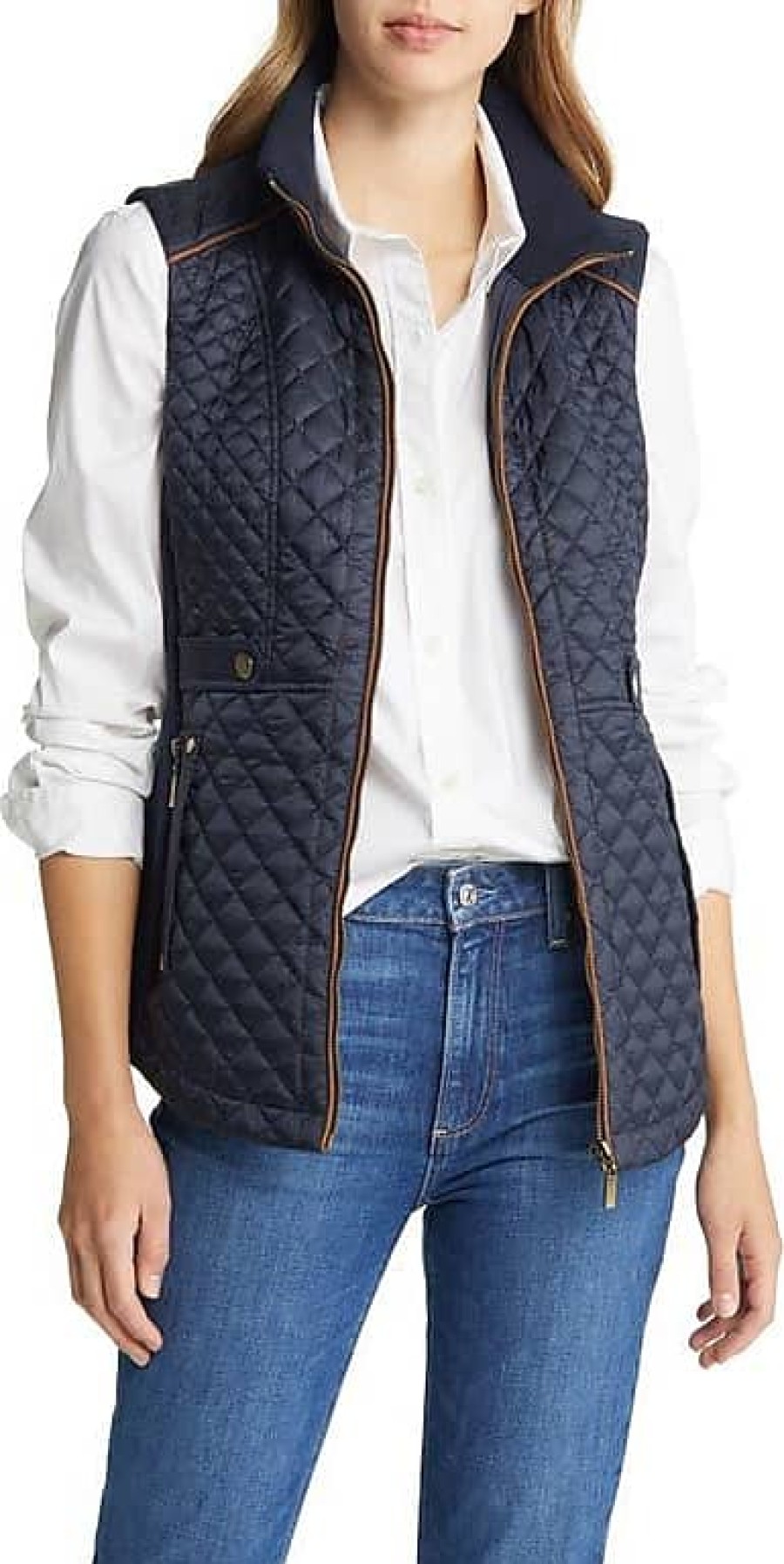 Femmes Bogner Gilets | Gilet Matelasse En Bleu Marine Chez Nordstrom, Taille X-Large