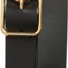 Hommes Ferragamo Ceintures | Ceinture En Cuir A Boucle B En Noir/Or Chez Nordstrom, Taille 105 Eu