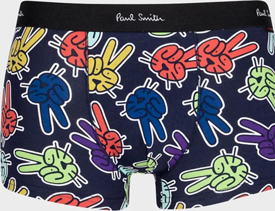 Hommes MAISON Sous-Vetement | Boxer Homme Pop Peace Bunny