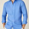 Hommes LLBean Chemises | Chemise En Lin Portofino Bleu Capri