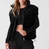 Femmes Moncler Gilets | Gilet Matelasse En Velours Cotele Mountain Side En Noir, Taille: Moyen