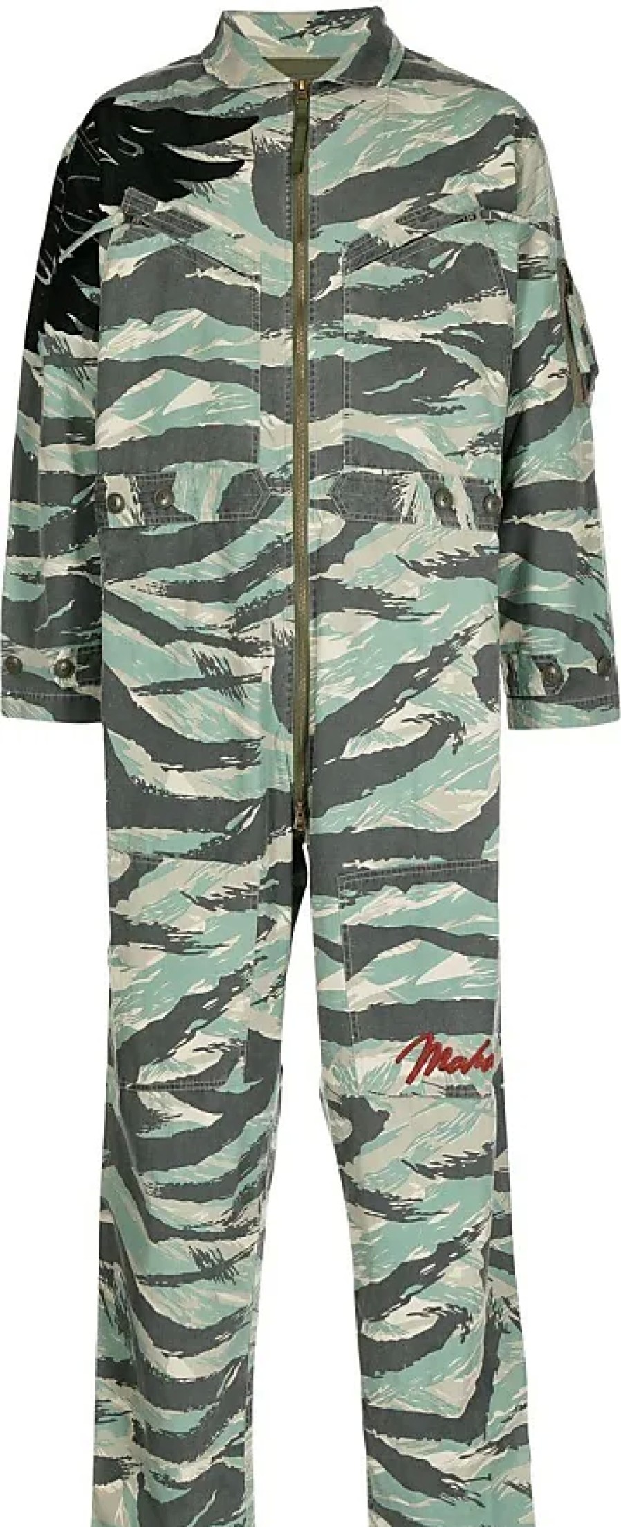 Hommes En congé Combinaisons | Combinaison Zippee A Imprime Camouflage - Homme - Coton - M - Vert