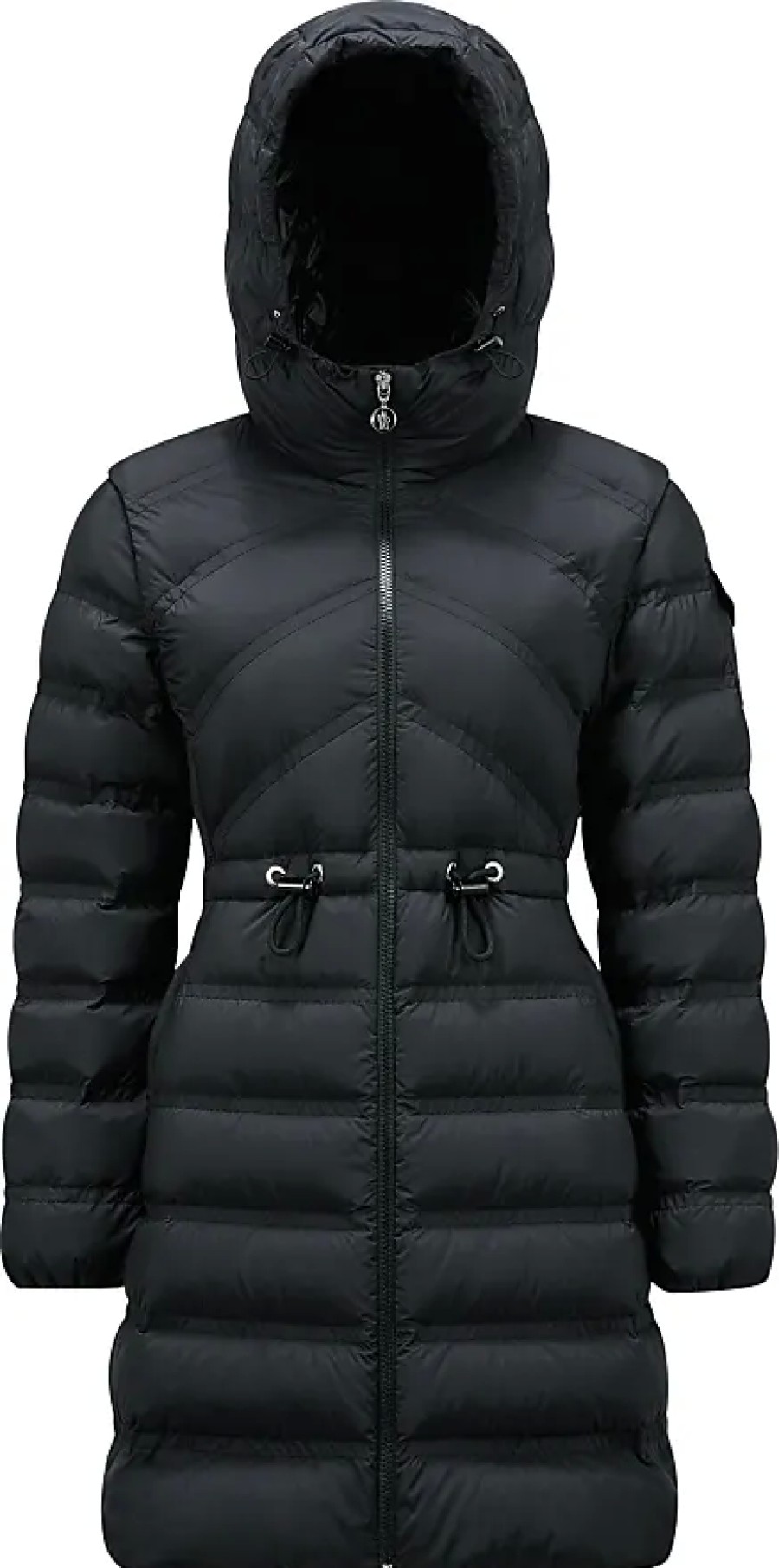 Femmes Moncler Manteaux | Doudoune Longue Alastore Noir Taille 0