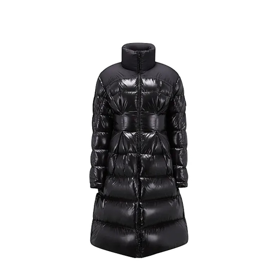 Femmes Moncler Manteaux | Doudoune Longue Berardie Noir Taille 0