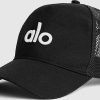 Femmes Alo Yoga Casquettes | District Trucker Hat Dans Noir/Blanc | Alo Yogaae