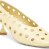 Femmes Marni Chaussures En Cuir | Pompe Perforee Suckerpnch En Jaune Clair Chez Nordstrom, Taille 5,5