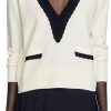 Femmes Raey Chandails | Pull En Laine Melangee Grazie En Ecru Chez Nordstrom, Taille 0