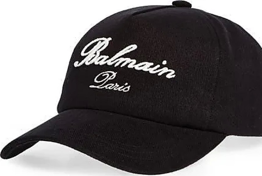 Hommes Tous les saints Casquettes | Casquette De Baseball En Coton Brodee Signature En Noir Edk/Ivoire Chez Nordstrom