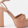 Femmes Des sucreries Chaussures A Semelles Compensees | Sandales A Plateforme En Cuir Twist Plateau 120