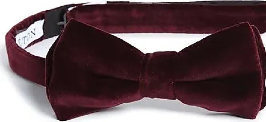 Hommes Magasin Trafalgar Noeuds Papillon | Noeud Papillon En Velours Rose/Rouge Chez Nordstrom