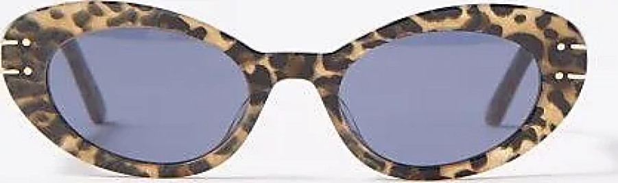 Femmes Longchamp Des Lunettes De Soleil | Dior - Lunettes De Soleil Oeil-De-Chat En Acetate Diorsignature B3U - Femme - Beige Multi