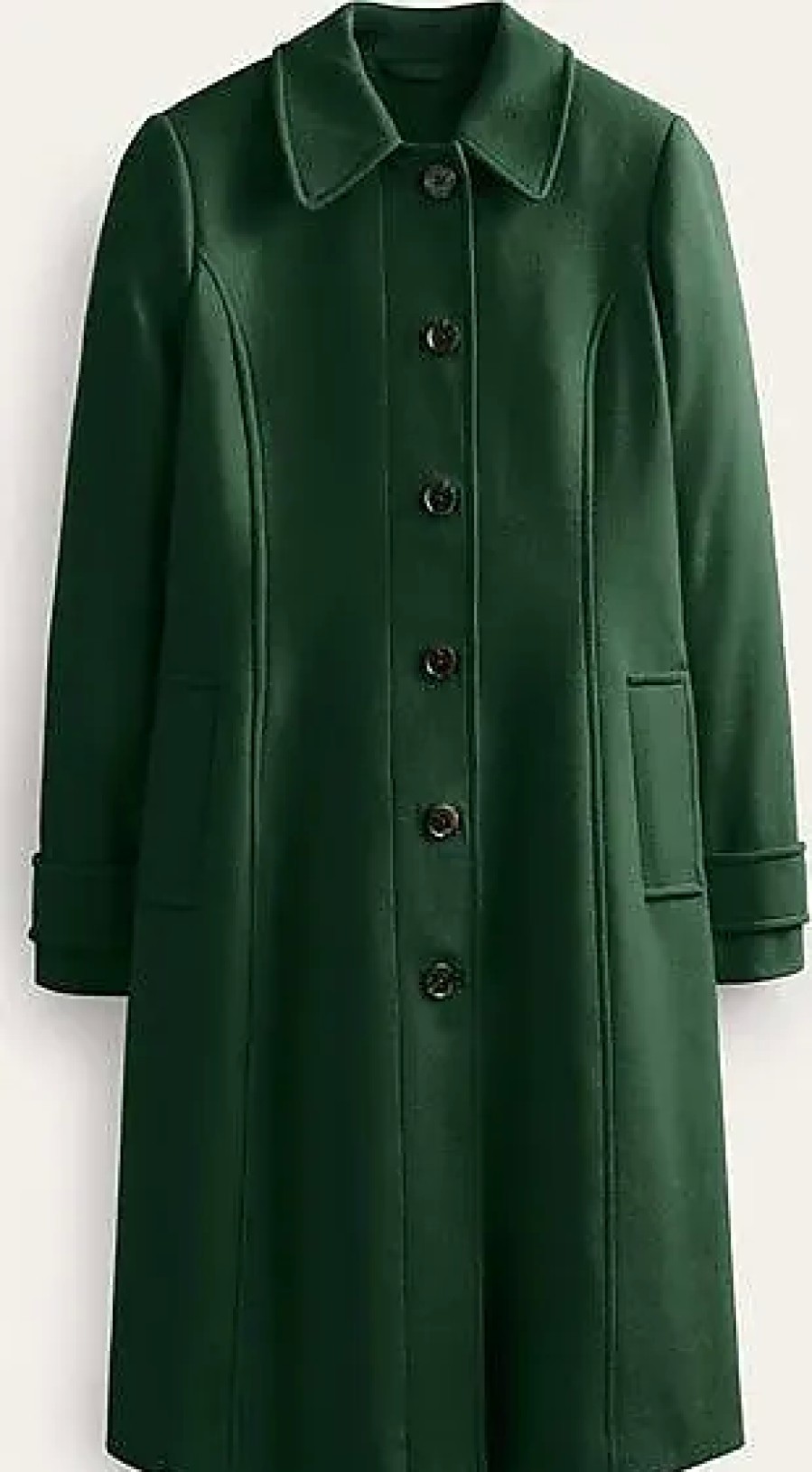 Femmes Mackage Manteaux | Manteau A Col En Laine Durham Chatsworth Vert Femme Boden