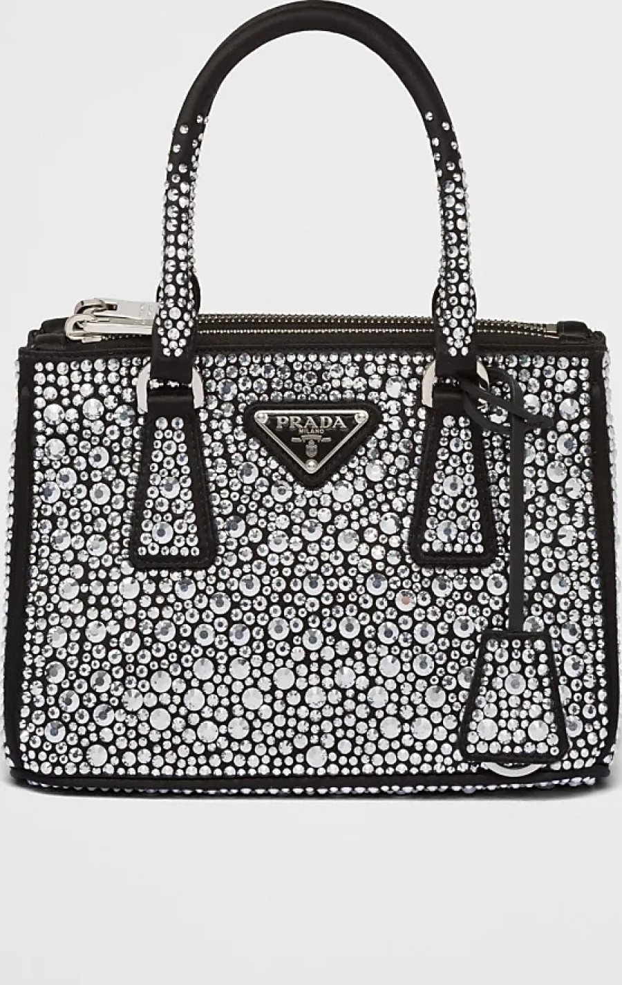 Femmes Saint-Laurent Sacs | Mini-Sac Galleria En Satin Avec Cristaux