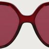 Femmes Gucci Des Lunettes De Soleil | Lunettes De Soleil Femme Transparent Bordeaux