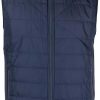 Hommes Rodd et Gunn Gilets | Gilet Zippe Rembourre - Homme - Elasthanne/Modal/Polyester/Laine - M - Bleu