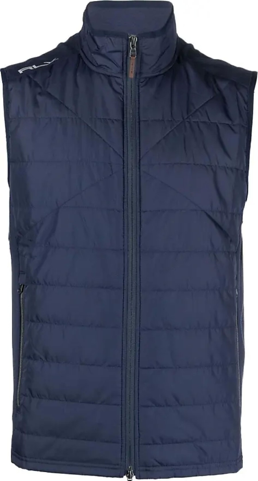 Hommes Rodd et Gunn Gilets | Gilet Zippe Rembourre - Homme - Elasthanne/Modal/Polyester/Laine - M - Bleu