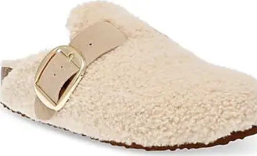 Femmes Birkenstock Chaussons | Pantoufle Cuddle En Fausse Peau De Mouton En Naturel Chez Nordstrom, Taille 5,5