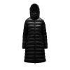 Femmes Moncler Vestes | Doudoune Longue Moka Noir Taille 6