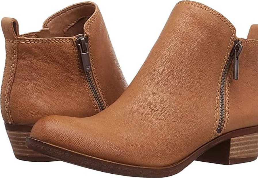 Femmes Marque chanceuse Bottines | Basel (Wheat) Bottes Zippees Pour Femmes