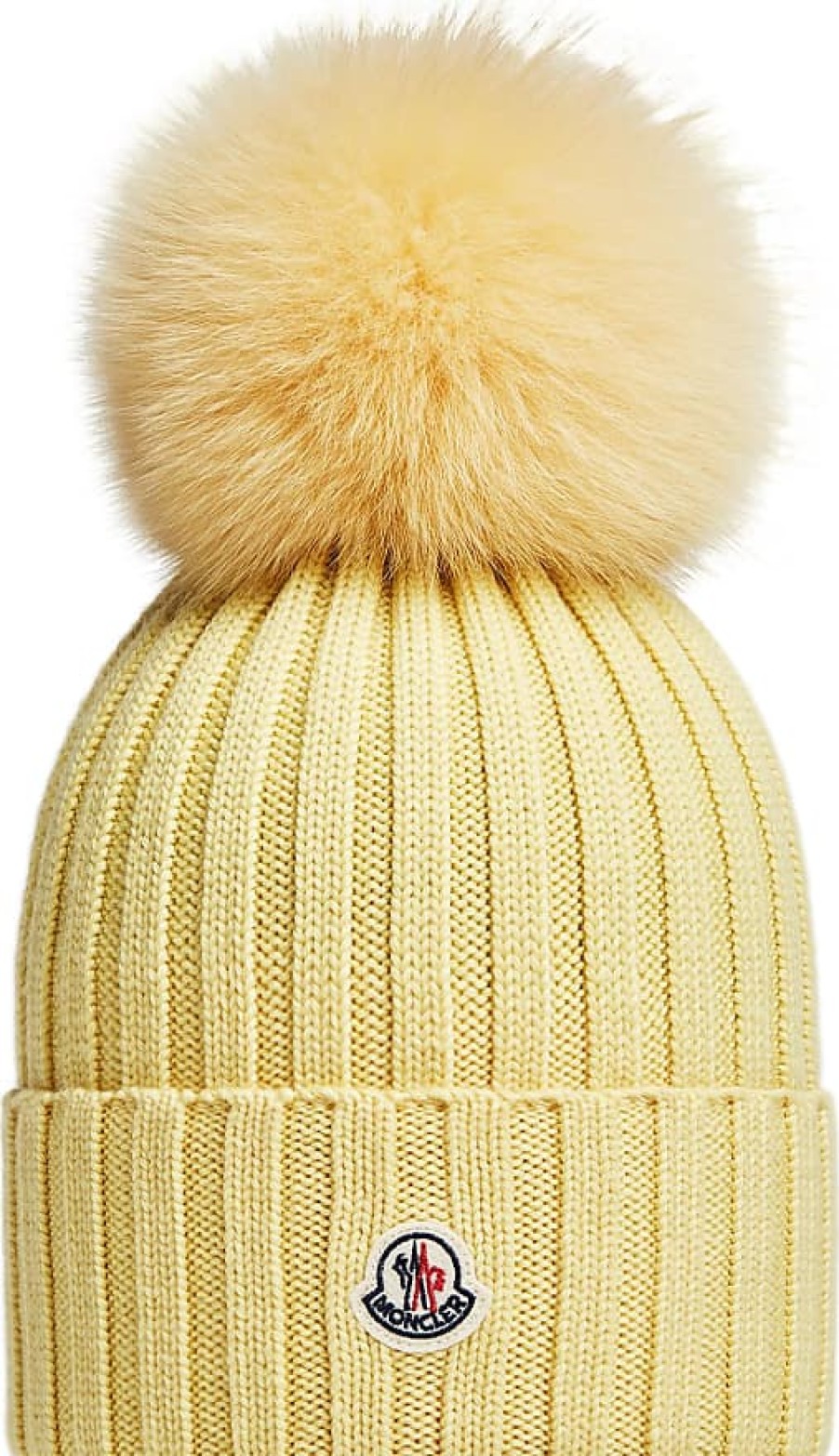 Femmes Peuple libre Chapeaux D'Hiver | Bonnet En Laine Avec Pompon Jaune Taille Unique