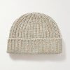 Femmes Boden Chapeaux D'Hiver | Bonnet En Cachemire Cotele - Neutres - Taille Unique