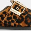 Femmes Boden Mules | Mules Venus A Imprime Leopard, Chaussures A Enfiler