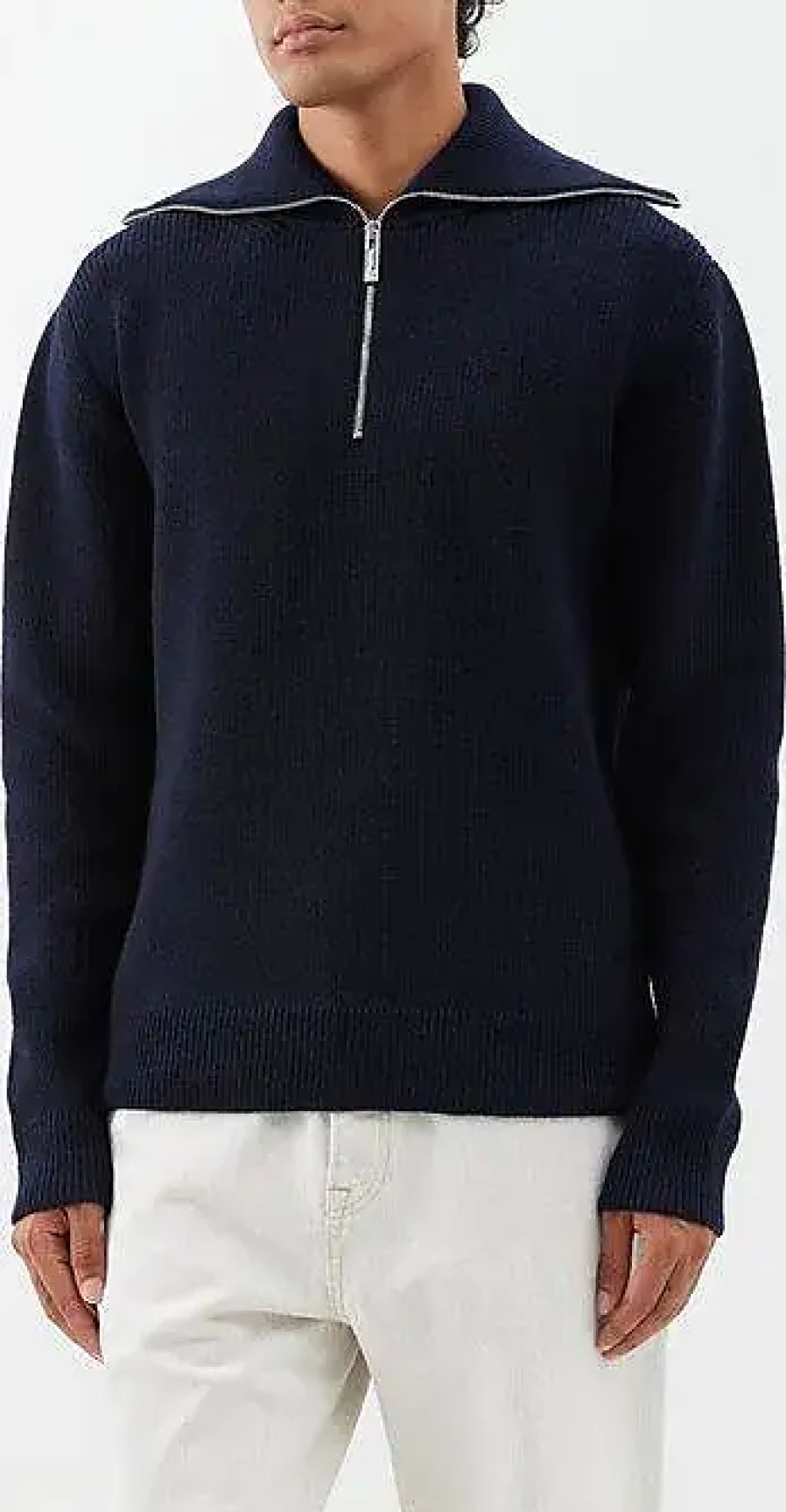 Hommes CHEF Chandails | Pull En Laine A Demi-Zip