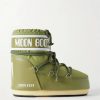 Femmes Pedro García Bottes | Bottes De Neige Icon Low Shell Et Simili Cuir - Vert - 33/35,36/38,39/41,42/44