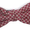 Hommes Magasin Trafalgar Noeuds Papillon | Noeud En Soie Jacquard A Motifs - Homme - Soie - Taille Unique - Rouge