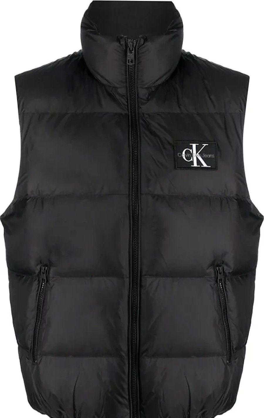 Femmes Palm Angels x Moncler Gilets | Gilet Rembourre Avec Patch Logo - Homme - Plume/Polyamide/Polyester - S - Noir