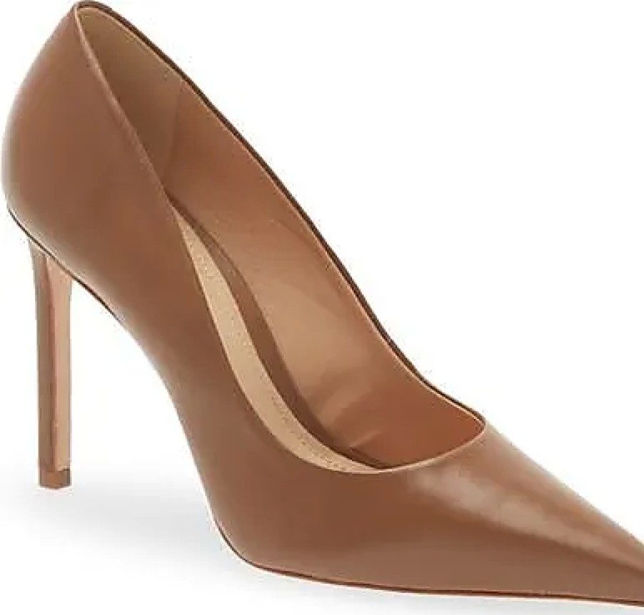 Femmes Prada Chaussures En Cuir | Escarpins A Bout Pointu Lou En Bois Neuf Chez Nordstrom, Taille 10,5