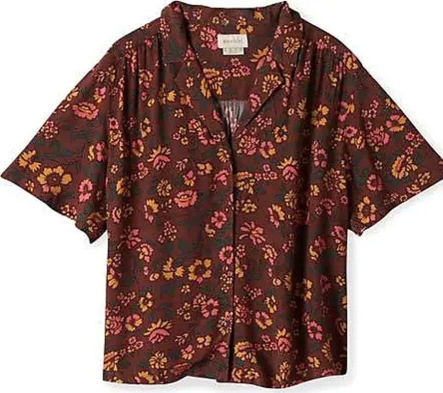 Femmes Liverpool Los Angeles Chemises | Chemise De Camp Florale Beaufort Au Rhum Raisin Chez Nordstrom, Taille X-Small