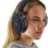 Femmes CC Cache-Oreilles | Cache-Oreilles Doux Et Chaud Pour L'Hiver, Bandeau Reglable, Cache-Oreilles, Sherpa Gris Fonce