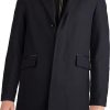 Hommes La face nord Manteaux | Manteau En Serge De Laine Melangee En Bleu Marine Chez Nordstrom, Taille Xx-Large